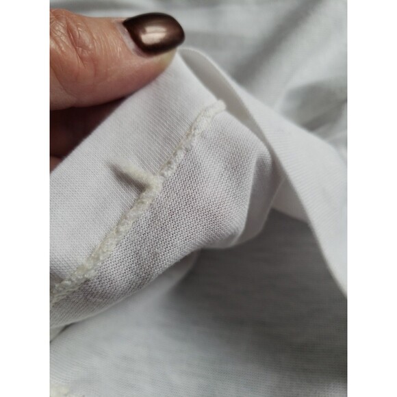 Vintage Hawaiian Flavor Cover Up T Shirt Dress White Floral New With Tags - Picture 11 of 11